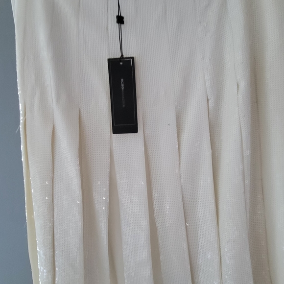 NWT BCBGMAXAZRIA sequined chiffon skirt - Picture 3 of 8